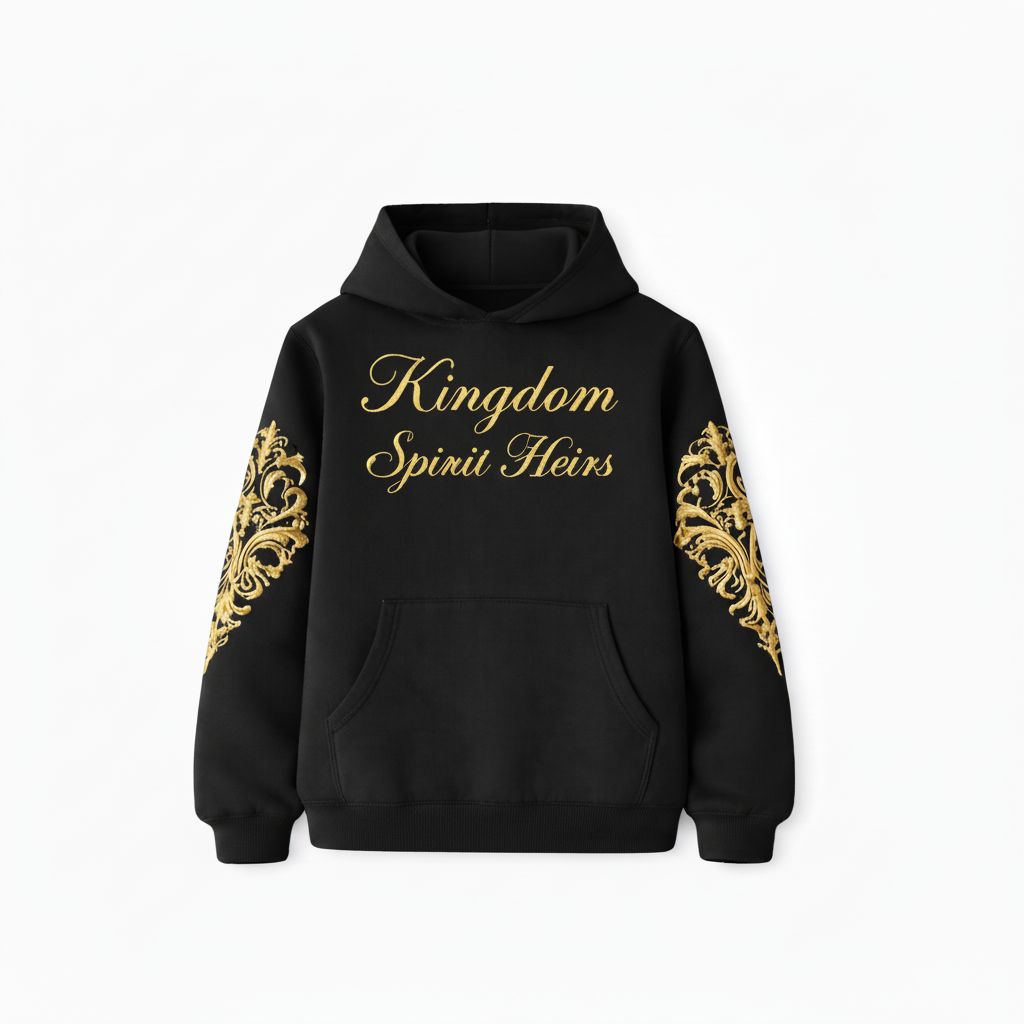 Kingdom Spirit Heirs Hoodie - White/Gold