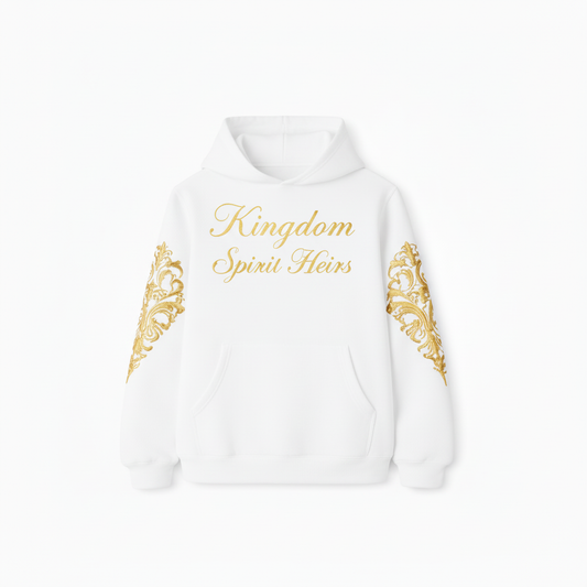 Kingdom Spirit Heirs Hoodie - White/Gold