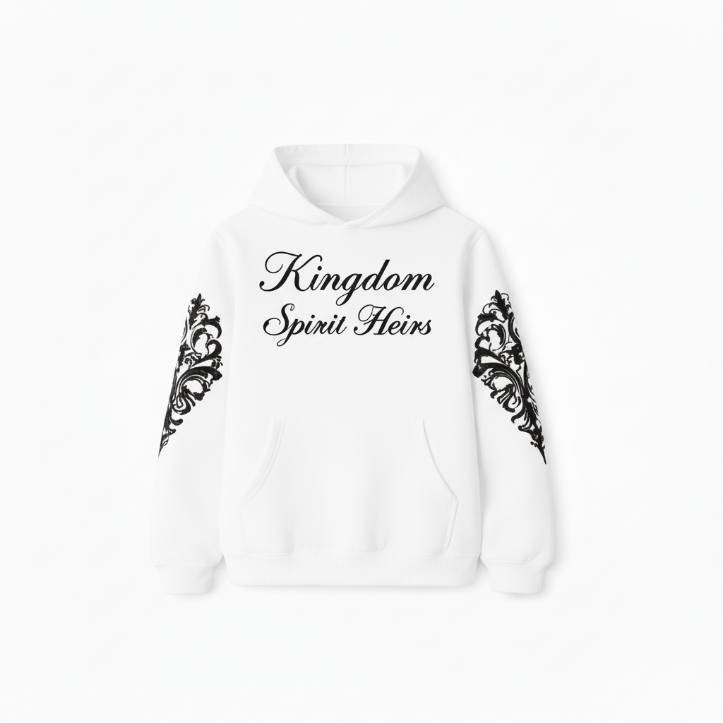 Kingdom Spirit Heirs Hoodie - White/Gold